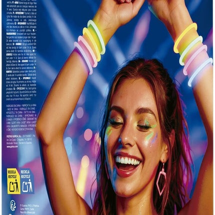 Feestbazaar Armbanden Neon Licht (15st)