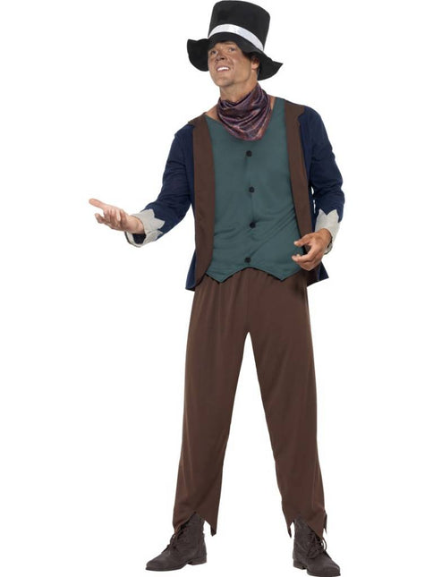 Feestbazaar Arme Victoriaanse man kostuum