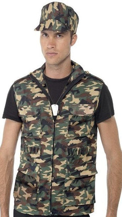 Feestbazaar Army verkleedset man