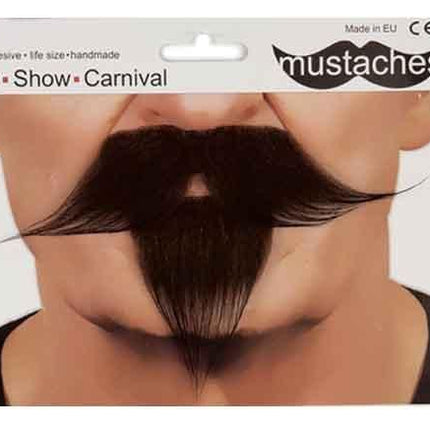 Feestbazaar Asian snor + baard zwart
