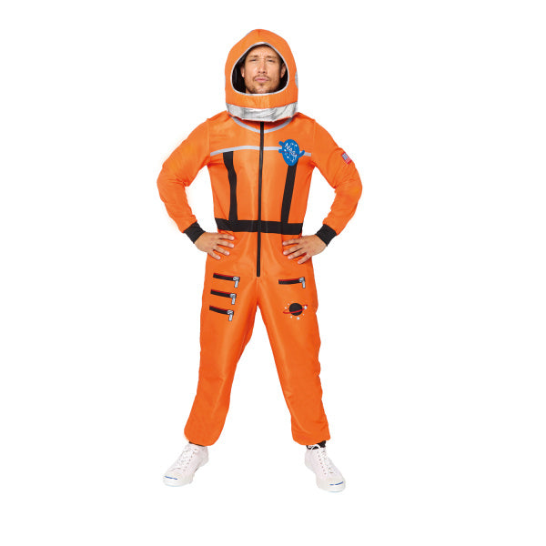 Feestbazaar Astronaut Kostuum Oranje Volwassenen