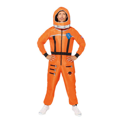 Feestbazaar Astronaut Kostuum Oranje Volwassenen