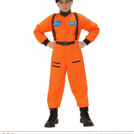 Feestbazaar Astronautenpak kind oranje