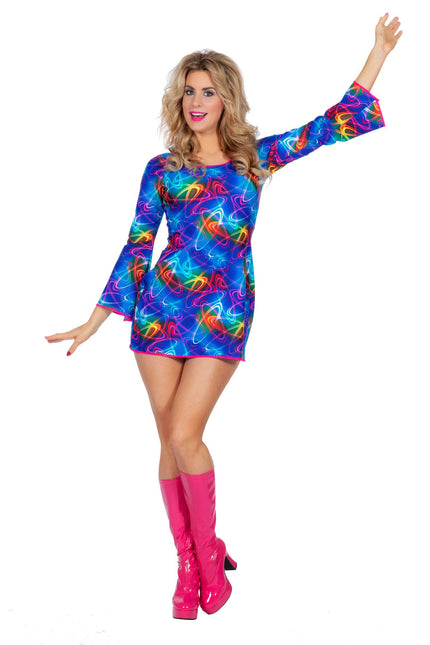 Feestbazaar Atomic 80's Disco Jurkje Dames