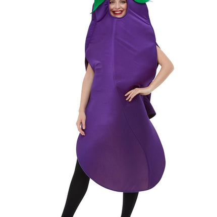 Feestbazaar Aubergine kostuum