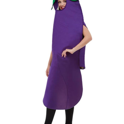 Feestbazaar Aubergine kostuum