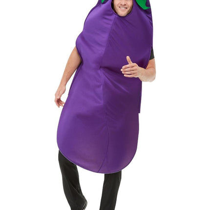 Feestbazaar Aubergine kostuum