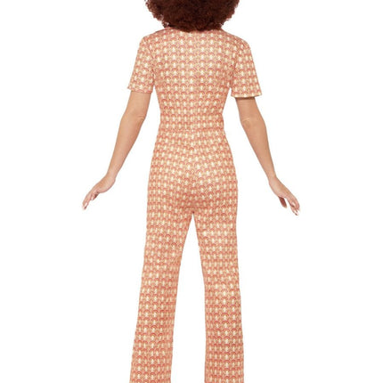 Feestbazaar Authentieke 70's retro kostuum vrouw