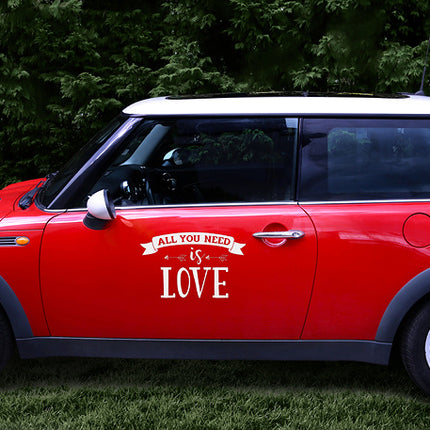 Feestbazaar Autosticker All You Need Is Love