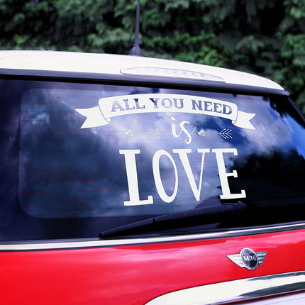 Feestbazaar Autosticker All You Need Is Love