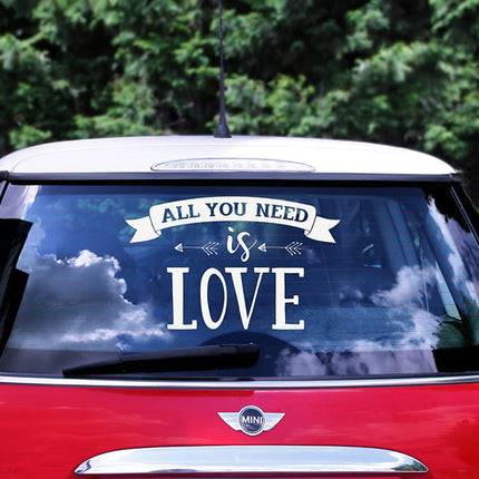 Feestbazaar Autosticker All You Need Is Love