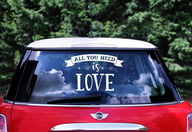 Feestbazaar Autosticker All You Need Is Love