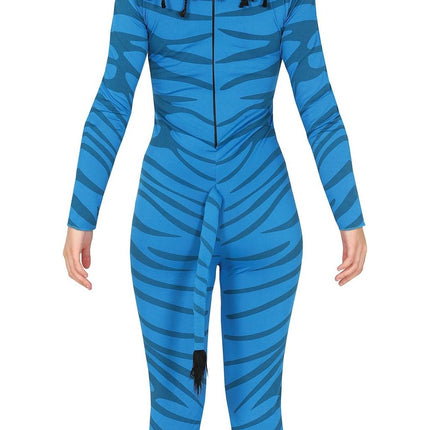 Feestbazaar Avatar Jumpsuit Vrouwen Blauw