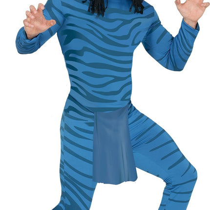 Feestbazaar Avatar Kostuum Blauw Mannen