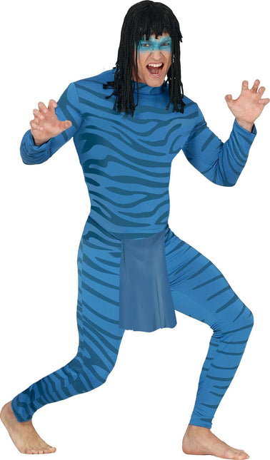Feestbazaar Avatar Kostuum Blauw Mannen