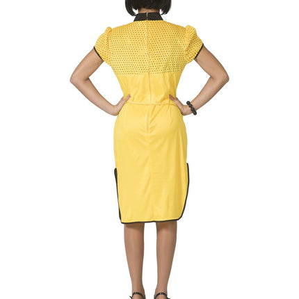 Feestbazaar Aziatische Jurk Ling Geel