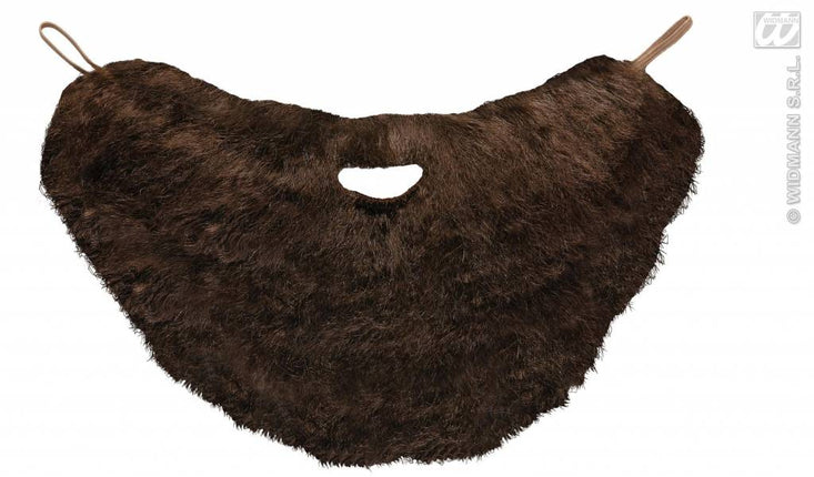 Feestbazaar Baard met snor bruin