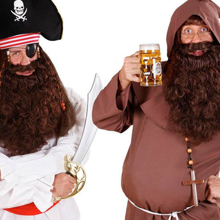 Feestbazaar Baard Monnik/Piraat bruin