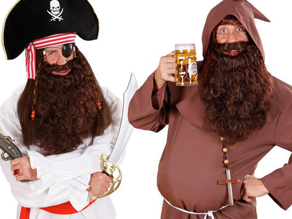 Feestbazaar Baard Monnik/Piraat bruin