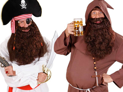 Feestbazaar Baard Monnik/Piraat bruin