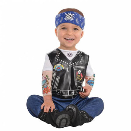Feestbazaar Baby Biker Kostuum