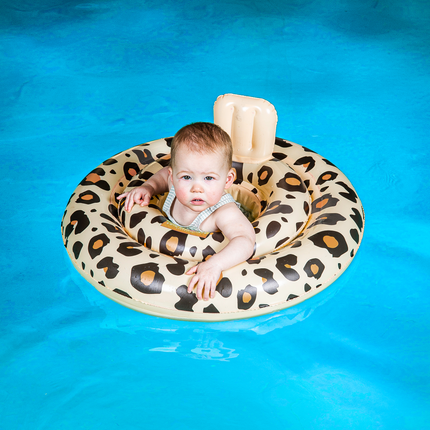 Feestbazaar Baby Float Panterprint Beige