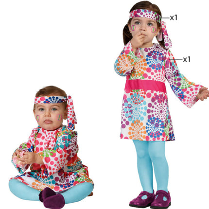 Feestbazaar Baby Peuter Hippie jurkje Linde