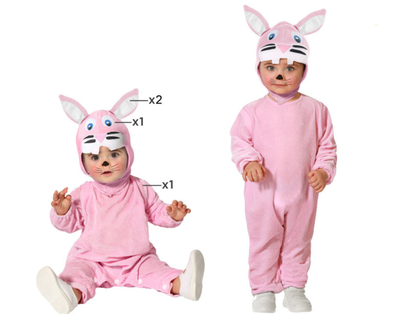 Feestbazaar Baby Peuter Konijntje kostuum Roze
