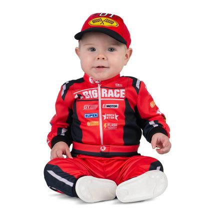 Feestbazaar Baby Racepakje Rood Francesco