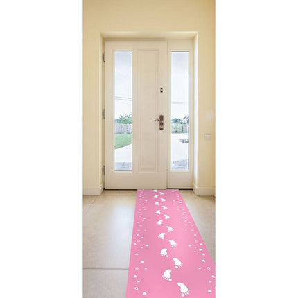 Feestbazaar Baby Roze Geboorte Loper 2,5mtr