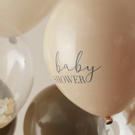 Feestbazaar Baby Shower Ballonnen Set Taupe (11st)
