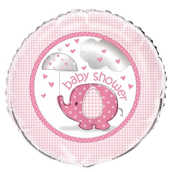 Feestbazaar Baby Shower Folie Ballon Olifant Roze 45cm