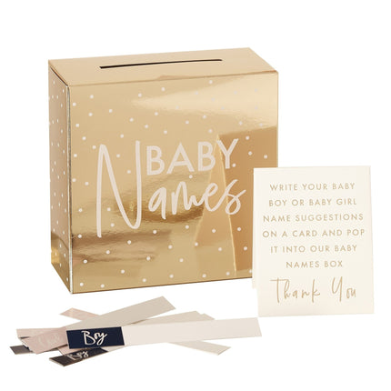 Feestbazaar Babynamen Ideeënbox Goud