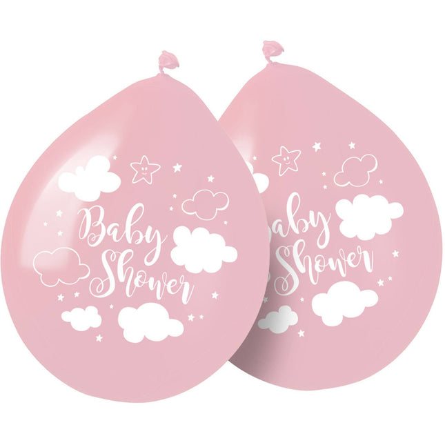 Feestbazaar Babyshower Ballonnen Roze Meisje - 8 Stuks