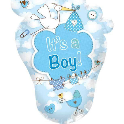 Feestbazaar Babyvoetje It's a Boy! geboorteballon