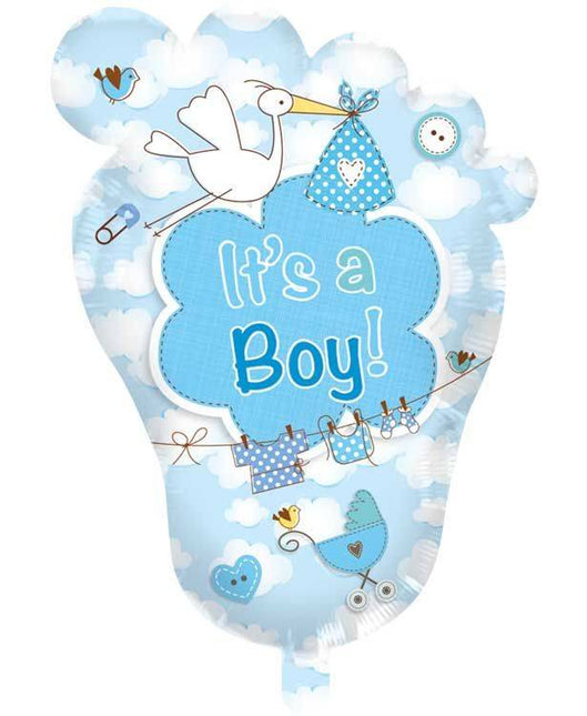 Feestbazaar Babyvoetje It's a Boy! geboorteballon