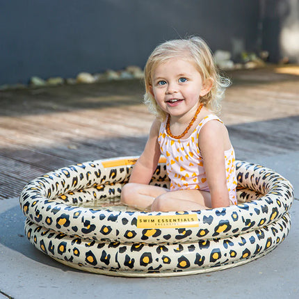 Feestbazaar Babyzwembad Beige Panterprint