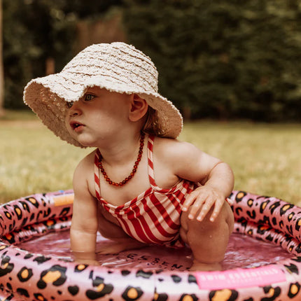 Feestbazaar Babyzwembad Panterprint Rosé Goud