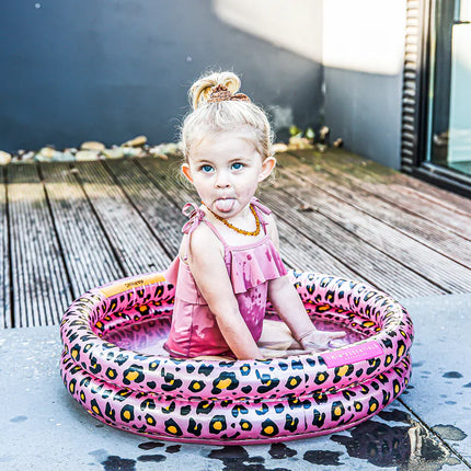 Feestbazaar Babyzwembad Panterprint Rosé Goud