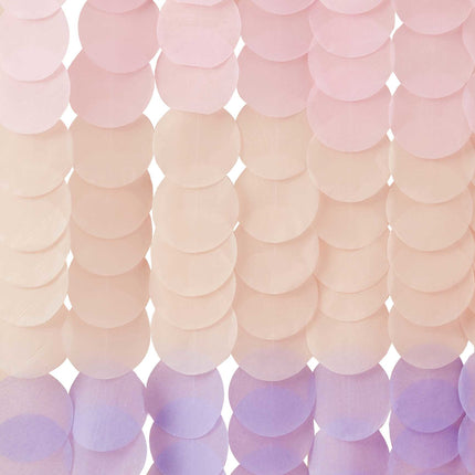 Feestbazaar Backdrop Set Pastel Pink/Lila (1,8m)
