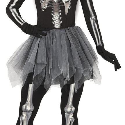 Feestbazaar Ballerina Skelet Met Tutu Zwart Vrouw