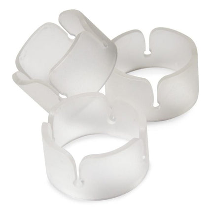 Feestbazaar Ballon clip ringen transparant - 6 stuks