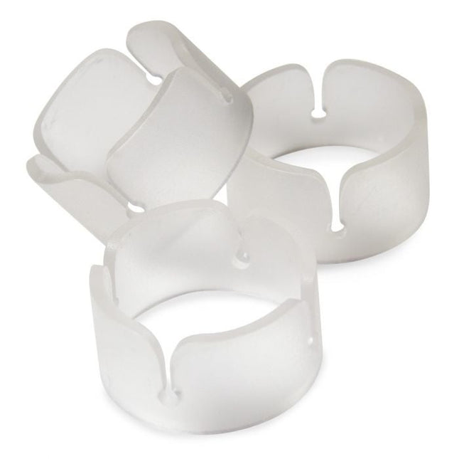 Feestbazaar Ballon clip ringen transparant - 6 stuks