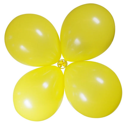 Feestbazaar Ballon clip ringen transparant - 6 stuks