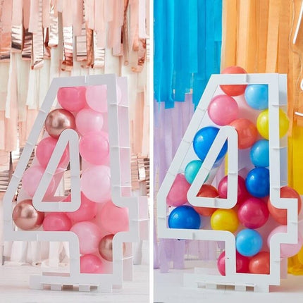 Feestbazaar Ballon Mozaïek kit Cijfer 4