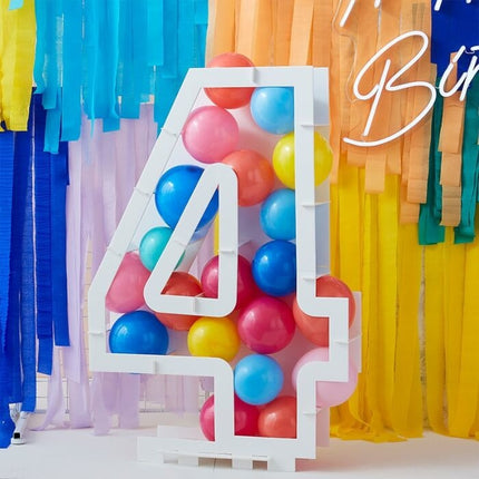 Feestbazaar Ballon Mozaïek kit Cijfer 4