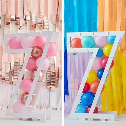 Feestbazaar Ballon Mozaïek Kit Cijfer 7