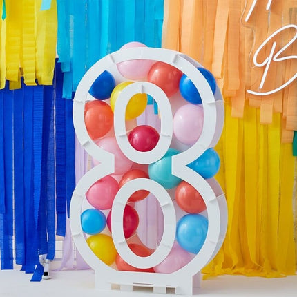Feestbazaar Ballon Mozaïek kit Cijfer 8