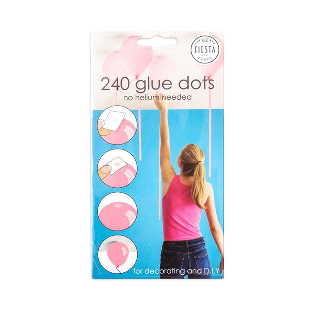Feestbazaar Ballon Plakkers 240 stuks
