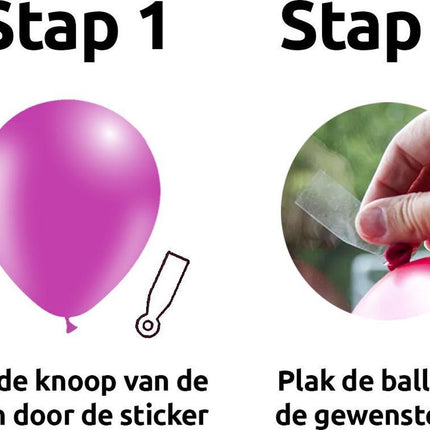 Feestbazaar Ballon Plakkers Stick-up (20st)